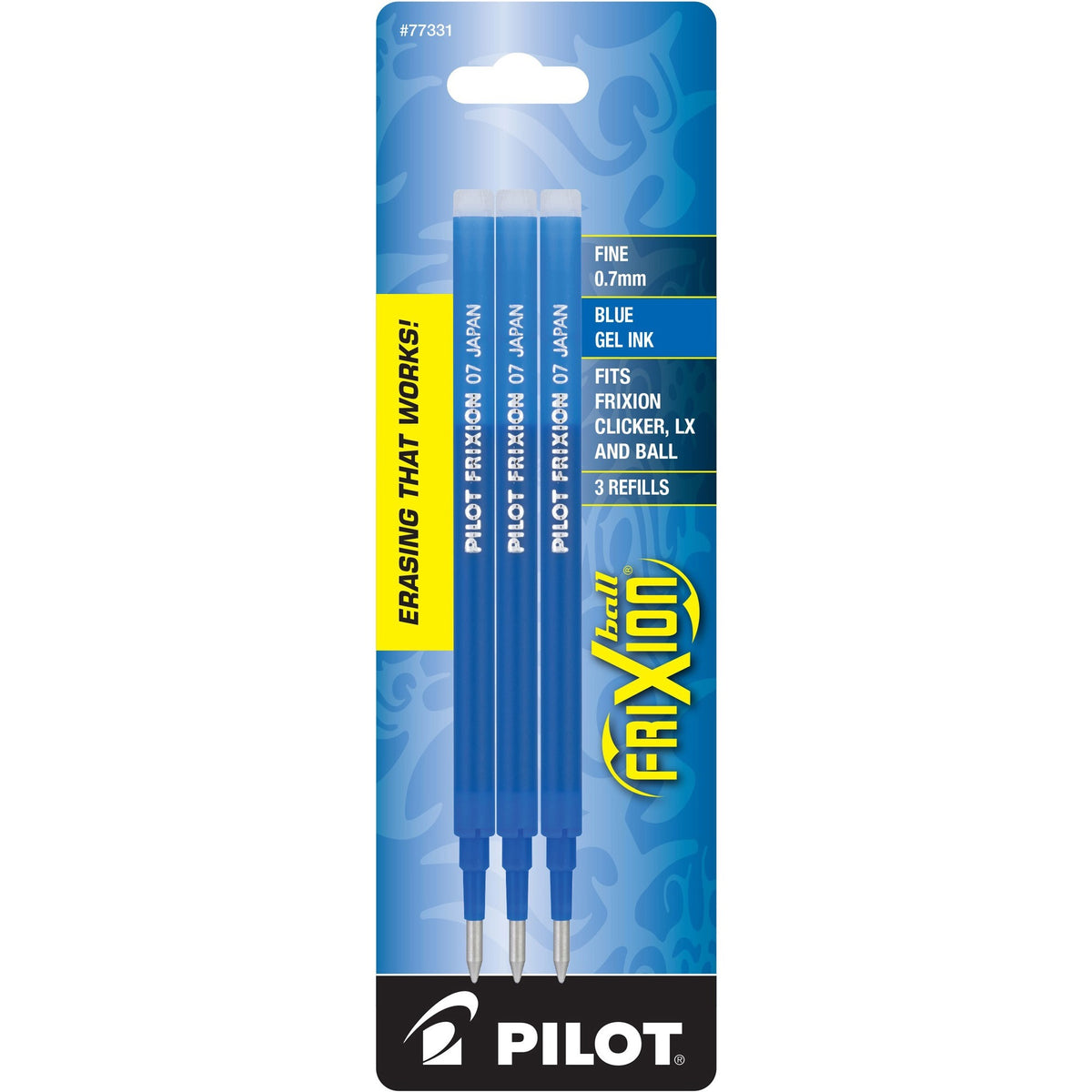 Pilot Erasable Gel Ink Pen Refills - 0.70 mm , Fine Point - Blue Ink - Eco-friendly, Wear Resistant, Tear Resistant, Era