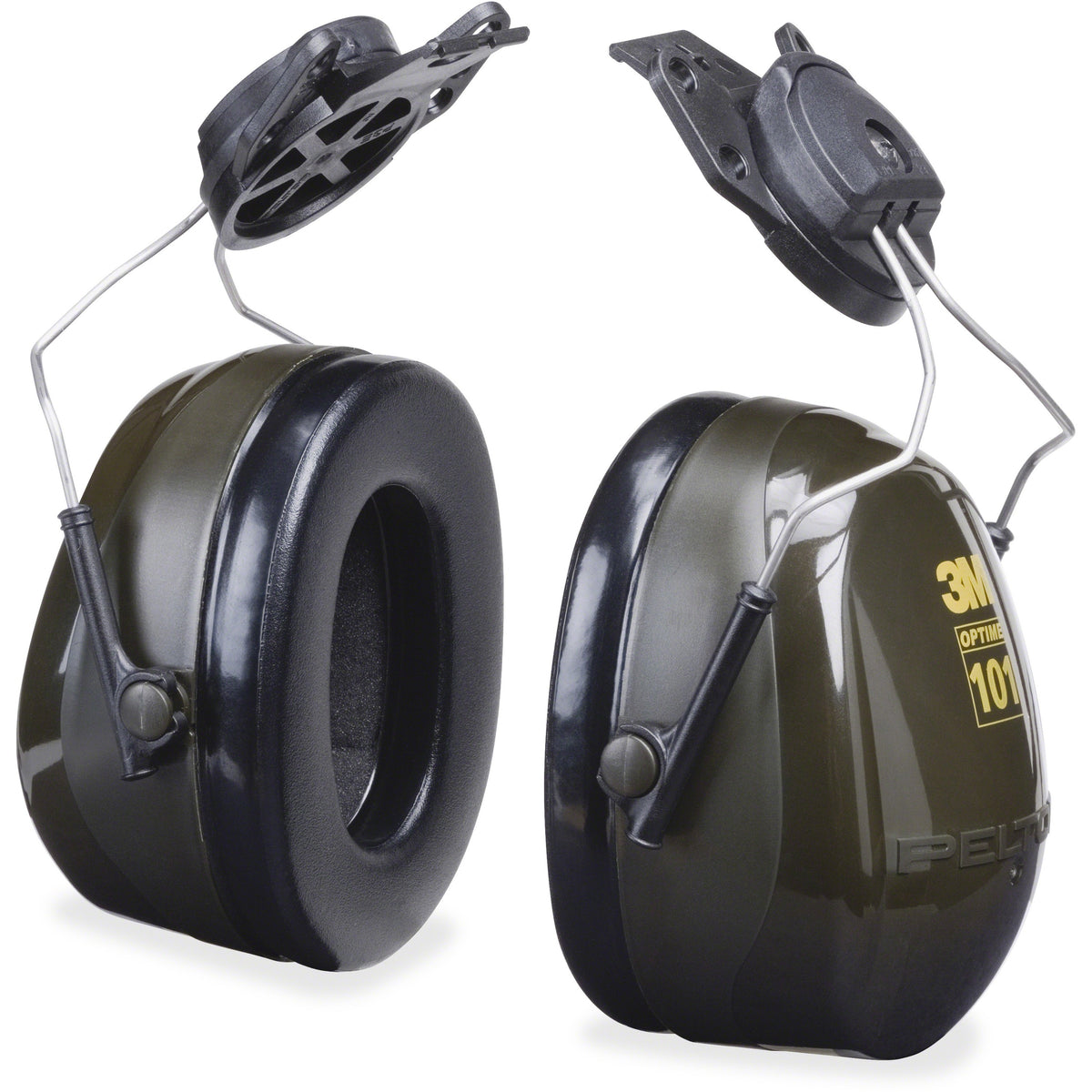Optime Optime Earmuff Cap-Mount Headset - Noise Protection - Foam, ABS Plastic, ABS Plastic - Black - Comfortable, Noise
