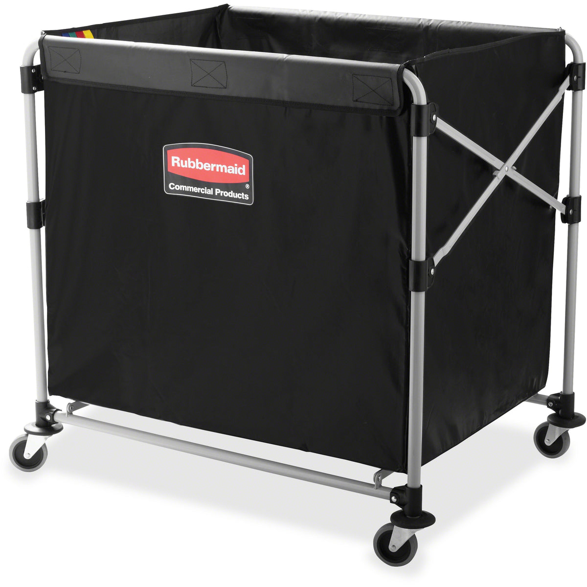 Rubbermaid Commercial 8-Bushel Collapsible X-Cart - 220 lb Load Capacity - 35.70" Length x 24.10" Width x 34.60" Height