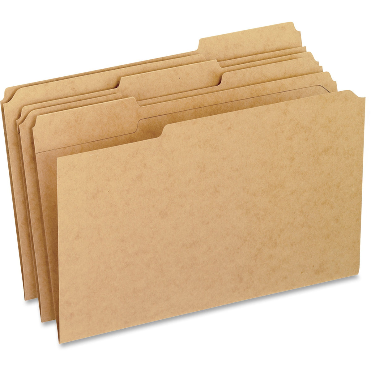 Pendaflex 1/3 Tab Cut Legal Recycled Top Tab File Folder - 8 1/2" x 14" - 3/4" Expansion - 11 pt. - Kraft - Rounded Corn