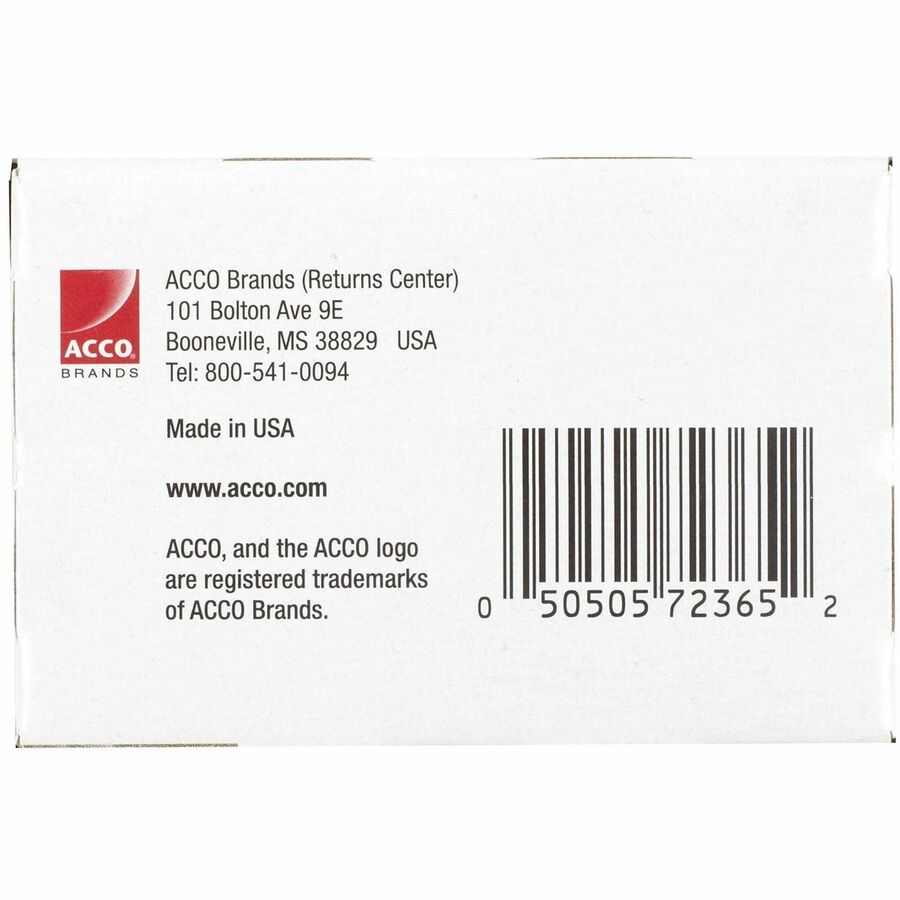 ACCO Recycled Paper Clips - No. 1 - 1.3" Length - 10 Sheet Capacity - Durable, Reusable - Silver - Metal - 100/Box - 10