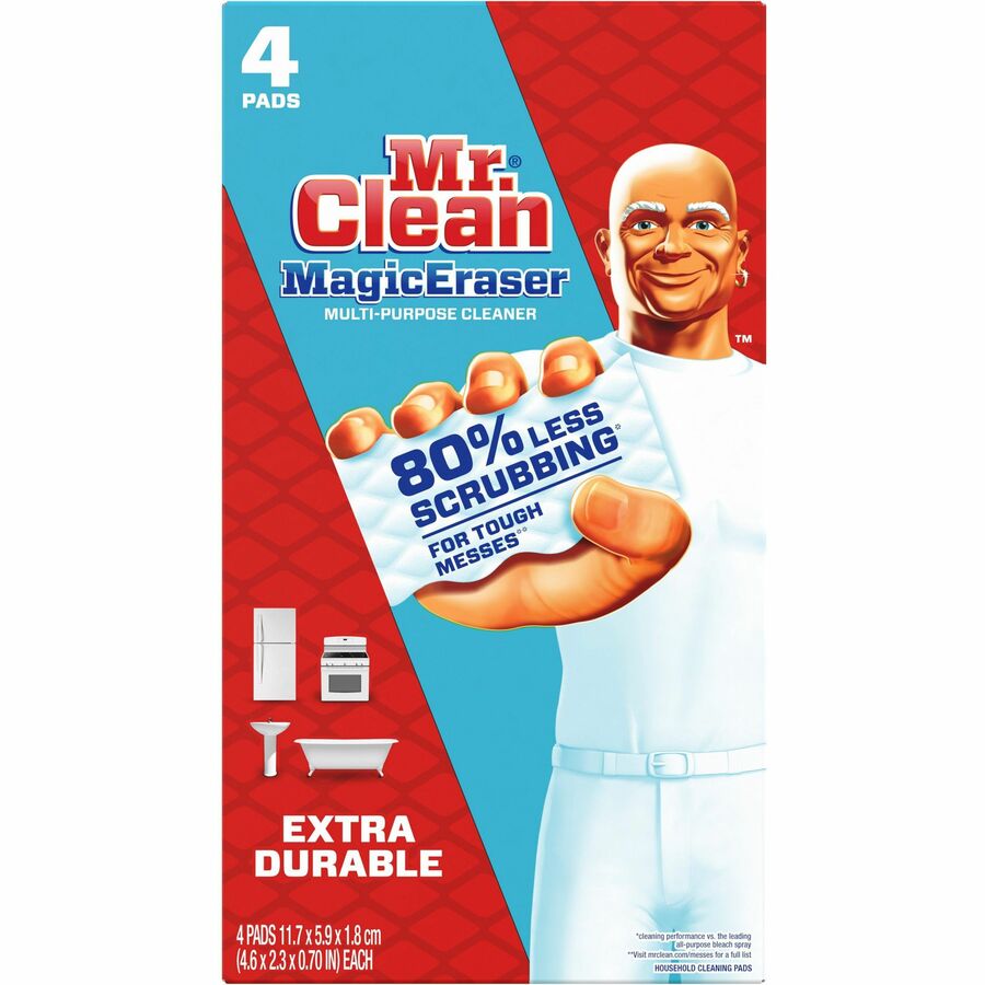 Mr. Clean Magic Eraser Extra Durable Pads - For Multipurpose - Recommended For: Dirt Remover, Grime Remover, Soil Remove