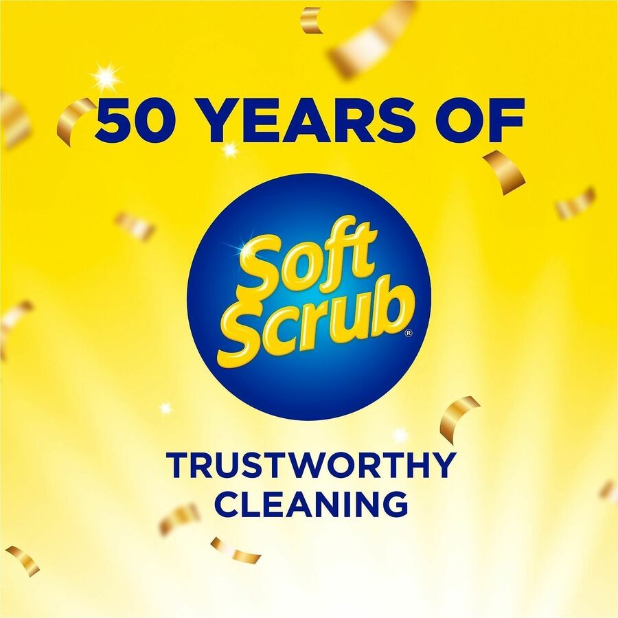Soft Scrub All Purpose Cleanser - For Multi Surface, Multipurpose - 36 fl oz (1.1 quart) - Lemon Scent - Non-scratching,