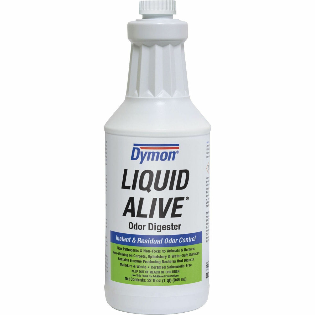 Dymon Liquid Alive Instant Odor Digester - For Multipurpose - 32 fl oz (1 quart) - Recommended For: Odor Remover - 12 /