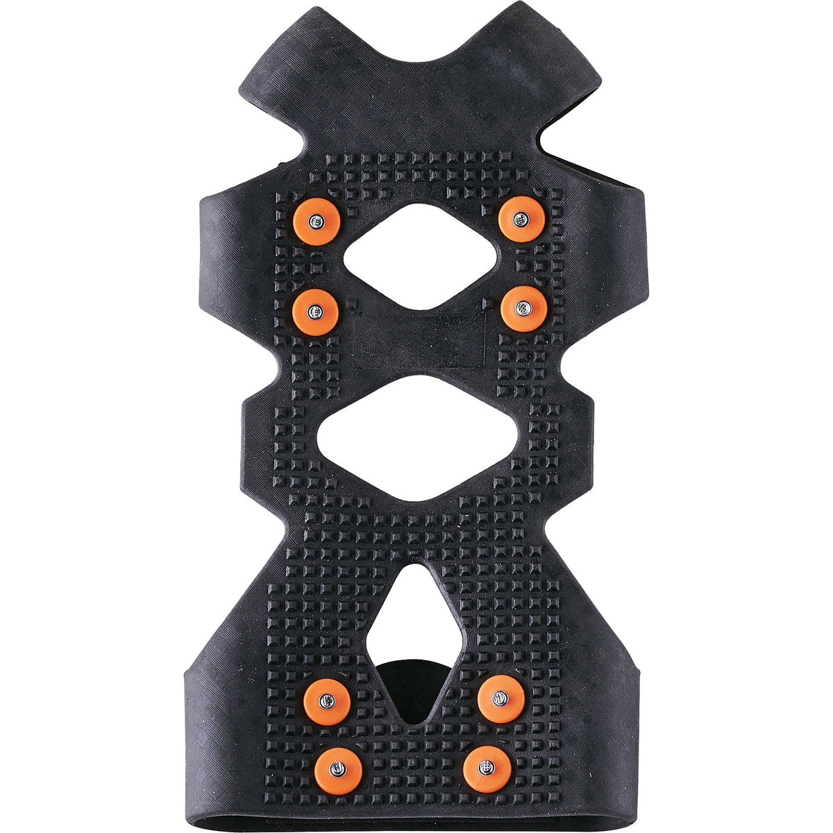 Ergodyne 6300 Ice Traction Device - Rubber, Carbon Steel - Black - 2 / Pair