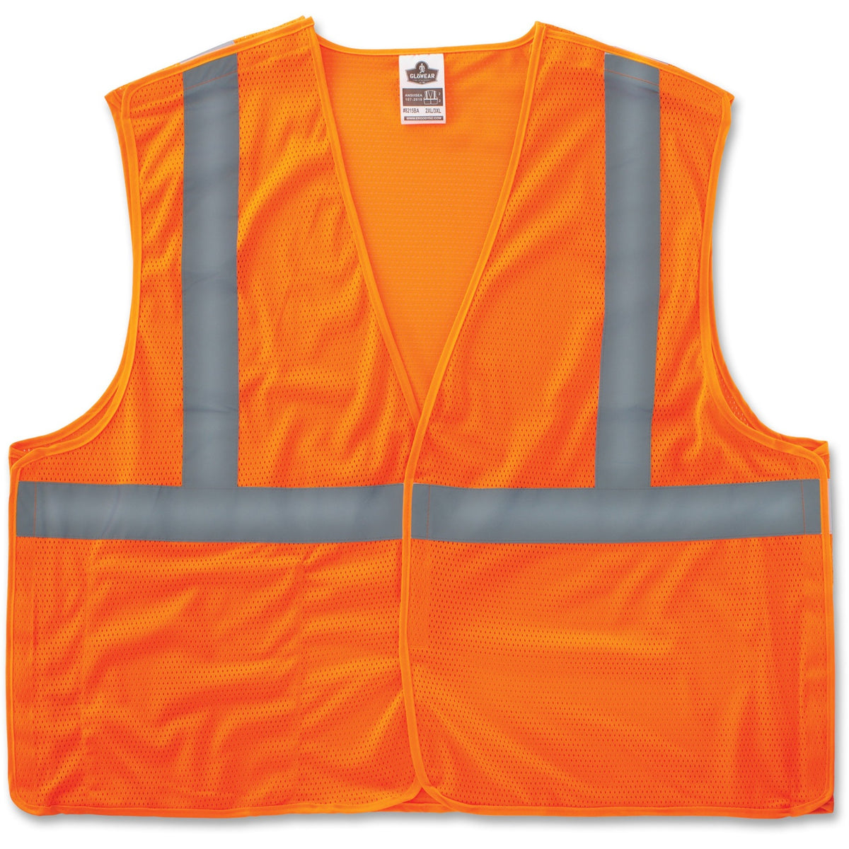 Ergodyne Orange Econo Breakaway Vest - 2-Xtra Large/3-Xtra Large - Orange - 1 Each