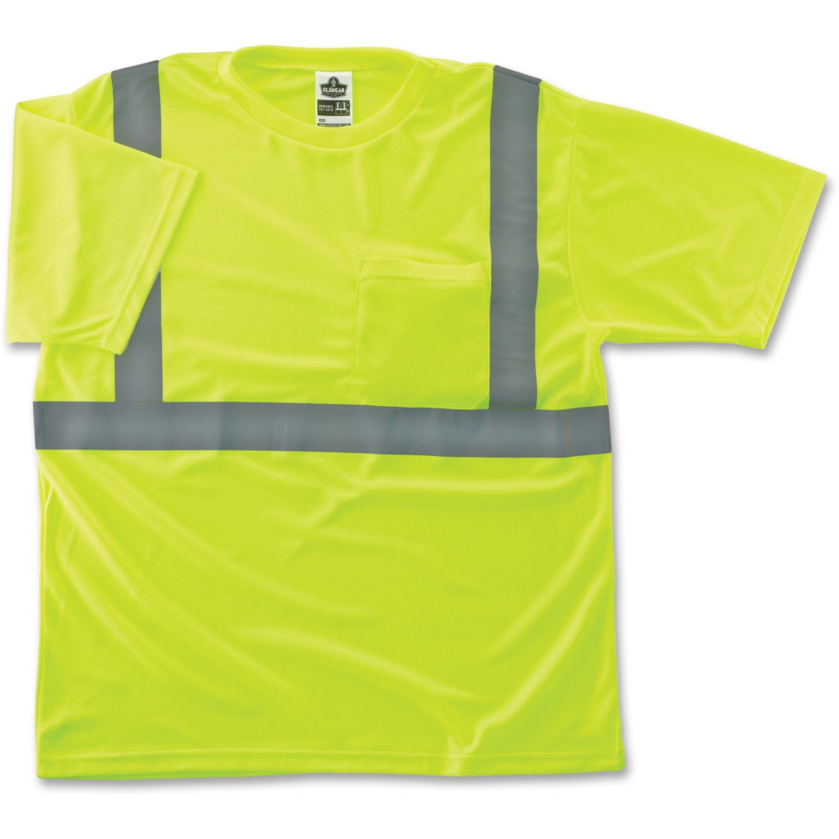 Ergodyne Class 2 Reflective Lime T-Shirt - Medium Size