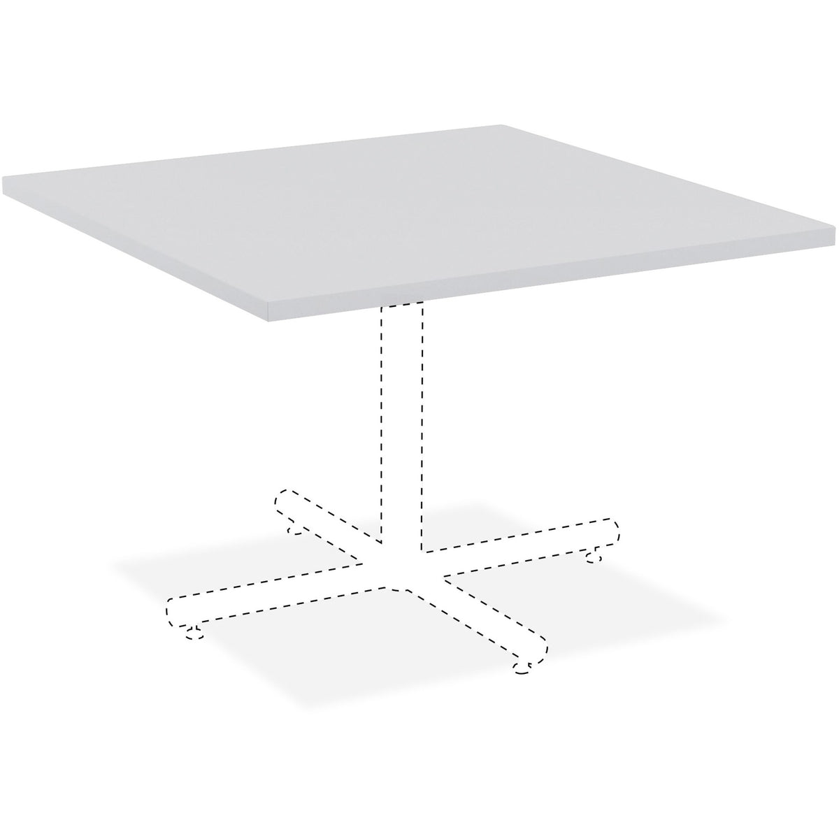 Lorell Hospitality Collection Tabletop - Square Top - 42" Table Top Length x 42" Table Top Width x 1" Table Top Thicknes