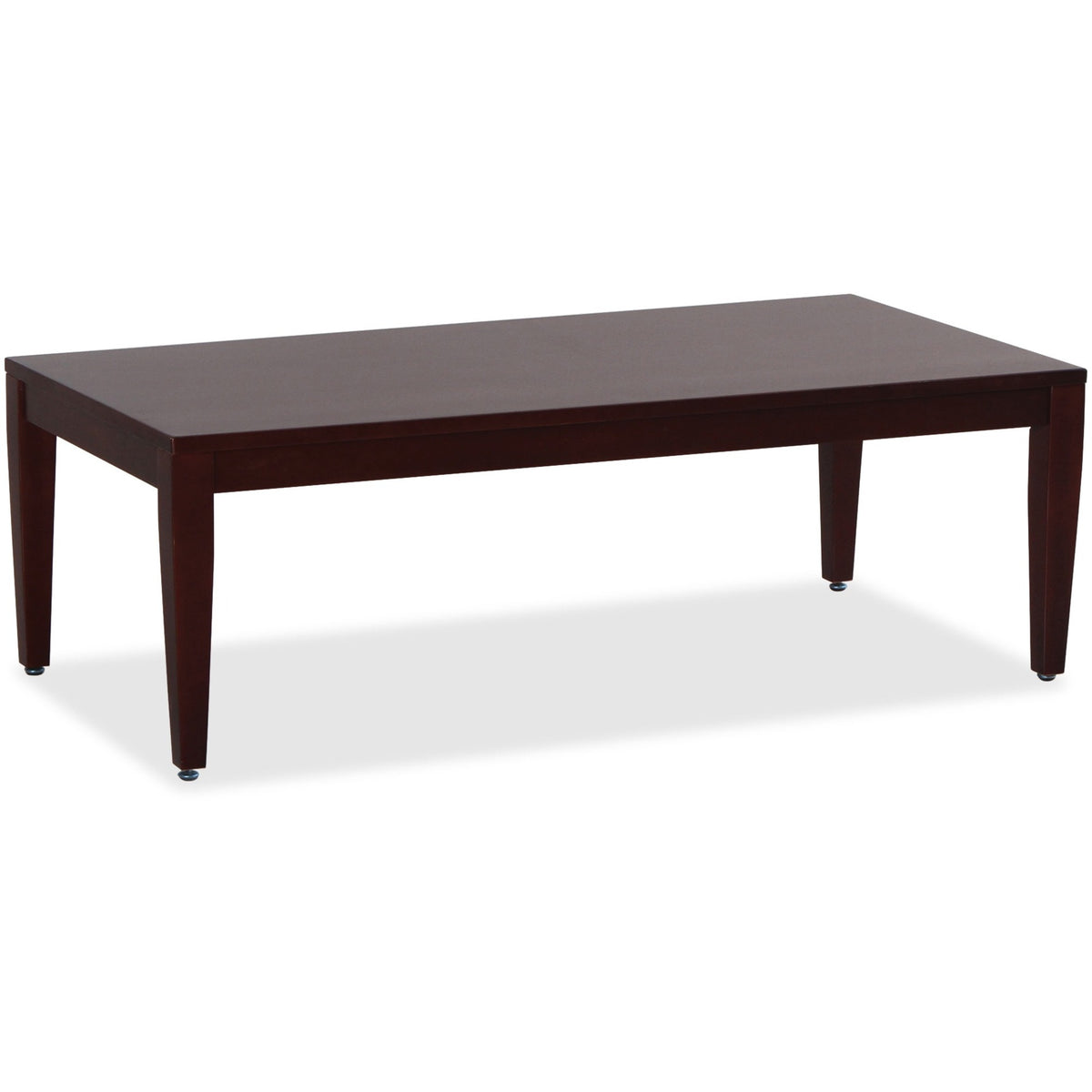 Lorell Solid Wood Coffee Table - Rectangle Top - Four Leg Base - Traditional Style - 4 Legs - 1 Each