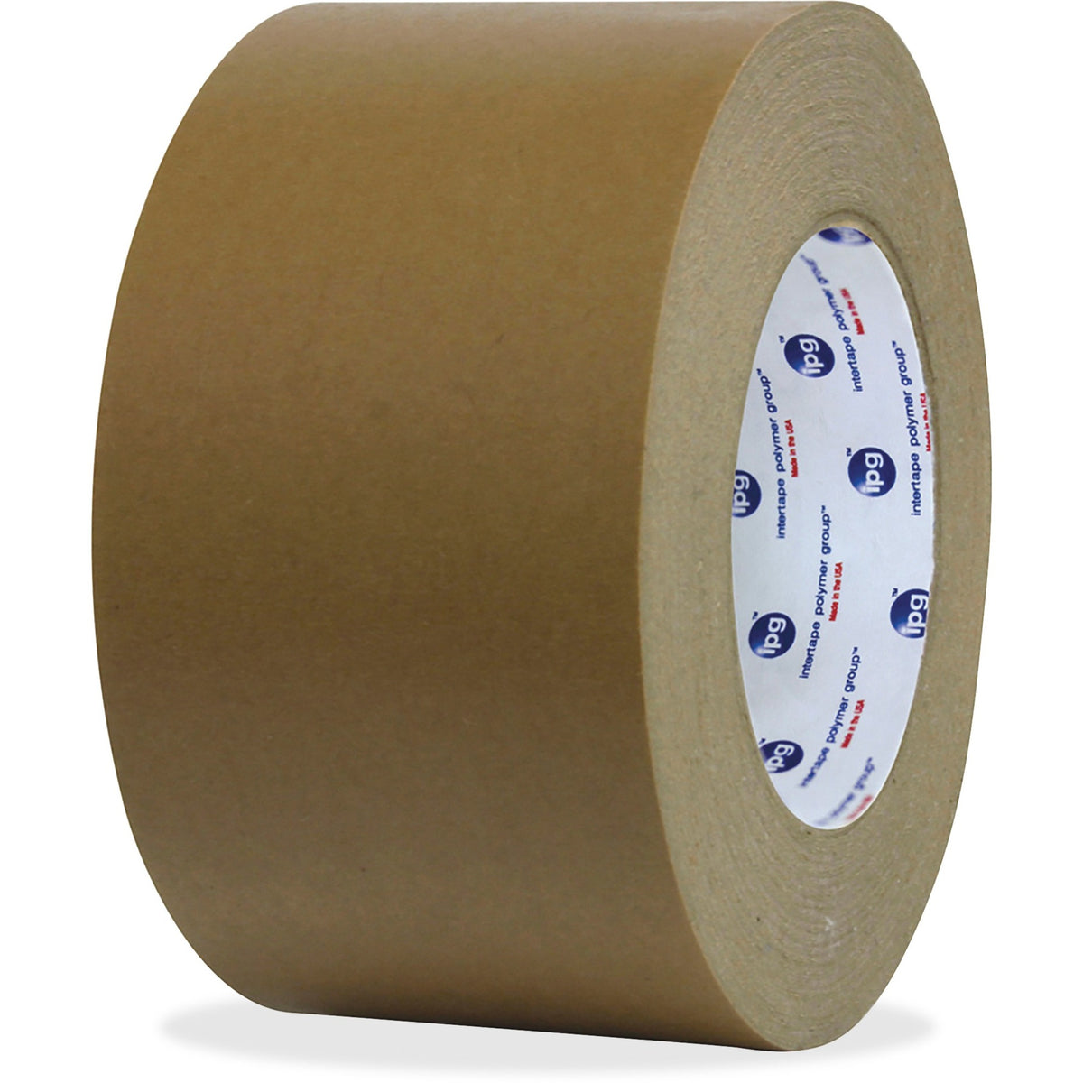 ipg Medium Grade Flatback Tape - 60 yd Length x 3" Width - Brown - Synthetic Rubber Backing - For Sealing, Packing, Fram