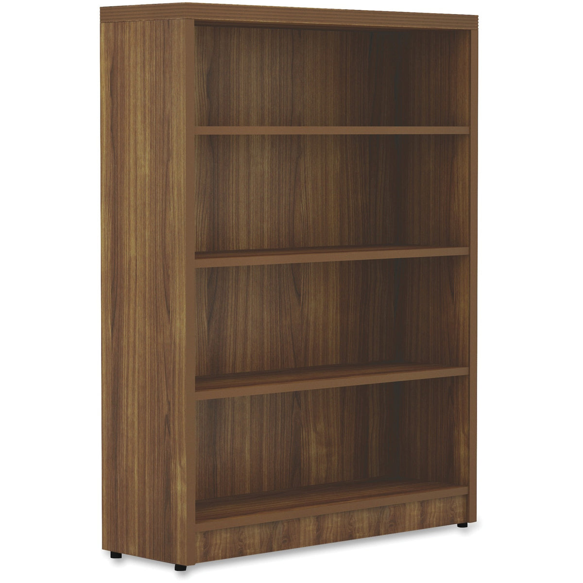 Lorell Chateau Series Bookshelf - 1.5" Thickness Top, 48.5" Height x 36" Width x 11.6" Depth Bookshelf - 4 Shelve(s) - R