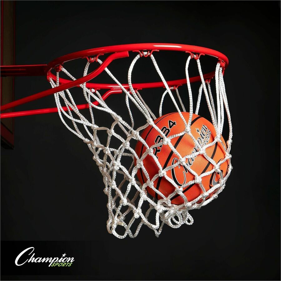 Champion Sports Intermediate Rubber Basketball Orange - 28.50" - 6 - Rubber, Nylon - Orange - 1 Each