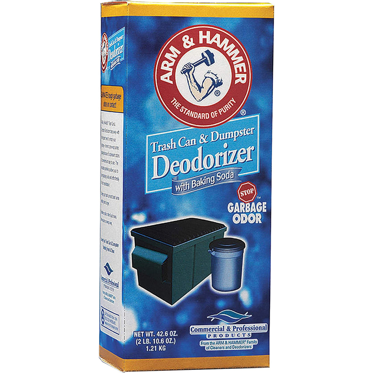 Arm & Hammer Trash Can Deodorizer - Ready-To-Use - 42.60 oz (2.66 lb) - Original Scent - Odor Neutralizer - 1 Each
