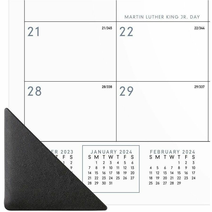 At-A-Glance Contemporary Monthly Desk Pad - Julian Dates - Daily, Monthly - 12 Month - January 2027 to December 2027 - 1