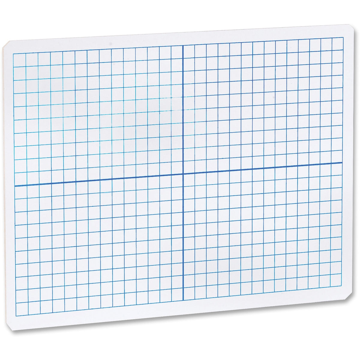 Flipside Grid Side/Plain Side Dry Erase Lap Board - 12" (1 ft) Width x 9" (0.8 ft) Height - White Surface - Rectangle -