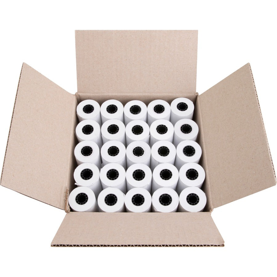 Business Source Portable Printer Thermal Rolls - 2 1/4" x 55 ft - 48 g/m² Grammage - FSC - White - 50 / Carton
