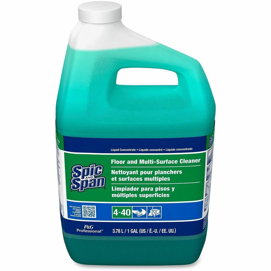 Spic and Span Floor and Multi-Surface Cleaner - For Multipurpose - Concentrate - Liquid - 128 fl oz (4 quart) - 3 / Cart