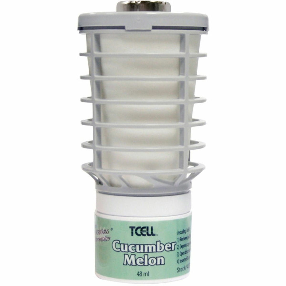 Rubbermaid Commercial TCell Dispenser Fragrance Refill - 6000 ft³ - Cucumber Melon - 60 Day - Odor Neutralizer, VOC-free