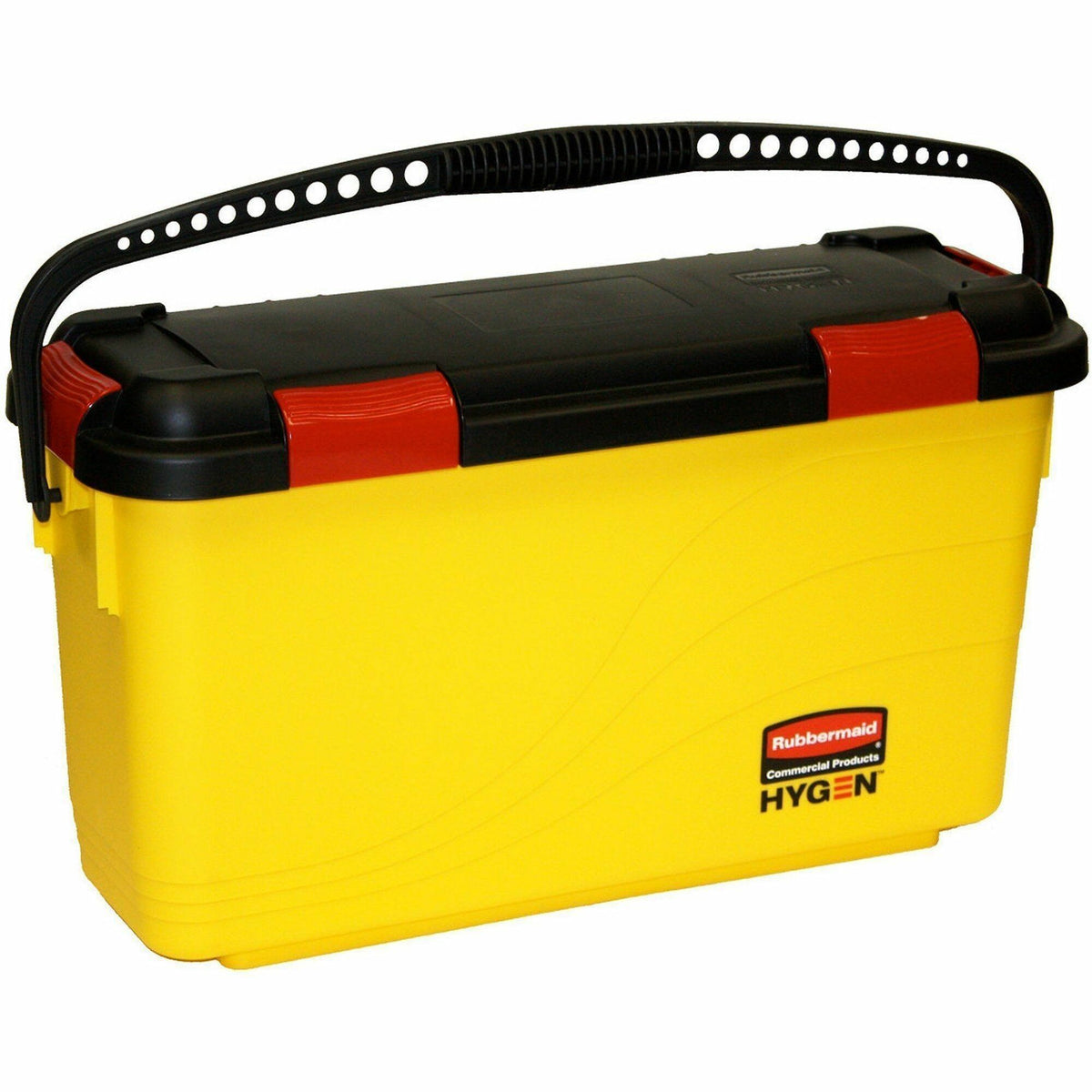 Rubbermaid Commercial Hygen Charging Bucket - Non-porous, Watertight, Handle, Ergonomic Design, Latched Lid - 13.6" x 9.