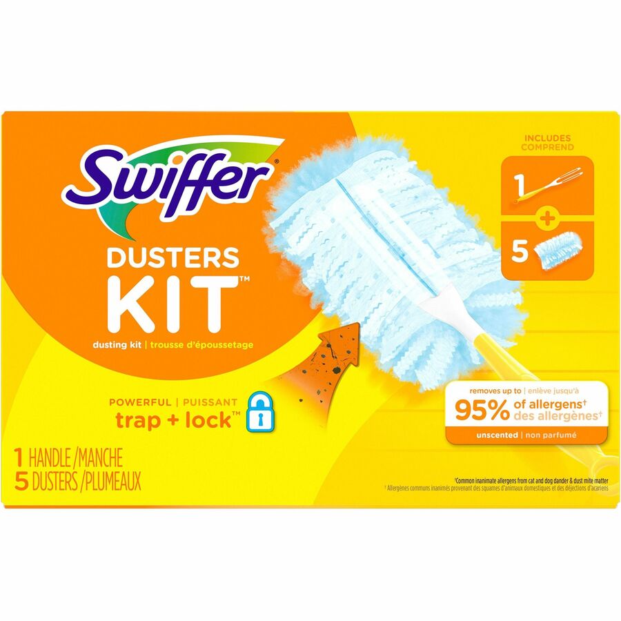 Swiffer Unscented Duster Kit - Blue, Yellow - 6 / Carton