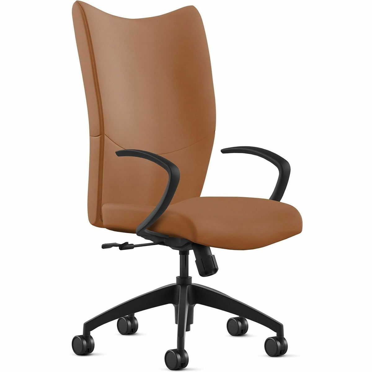 9 to 5 Seating High-Back Conference & Management - Camel Seat Color - Leather Seat Material - Camel Back Color - Leather