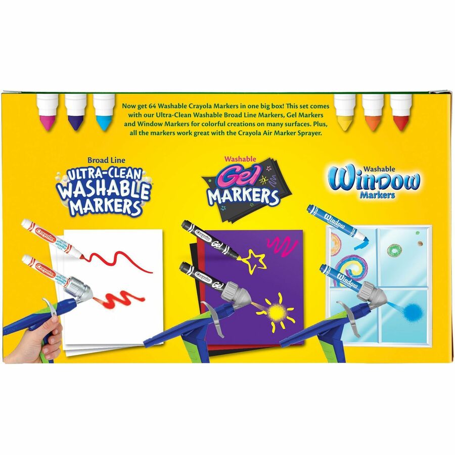 Crayola Washable Markers - Washable - Gel-based - 1 Set