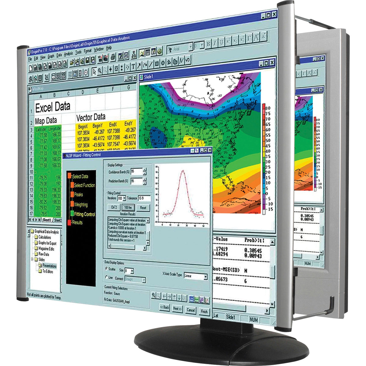 Kantek MaxView Monitor Magnifier - x 24" Length - Overall Size 14.3" Height x 7" Width - 1 Each