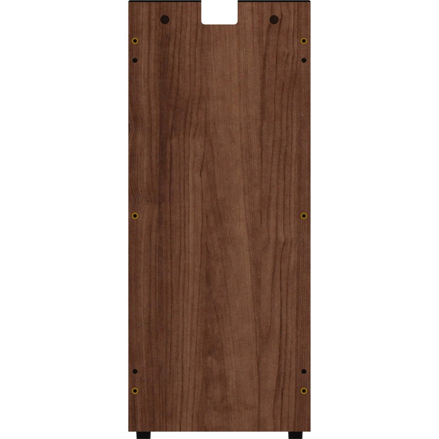 Lorell Essentials Series Credenza Half Leg - 28.5" Height x 12" Width x 1" Depth - Material: Metal - Finish: Walnut Lami