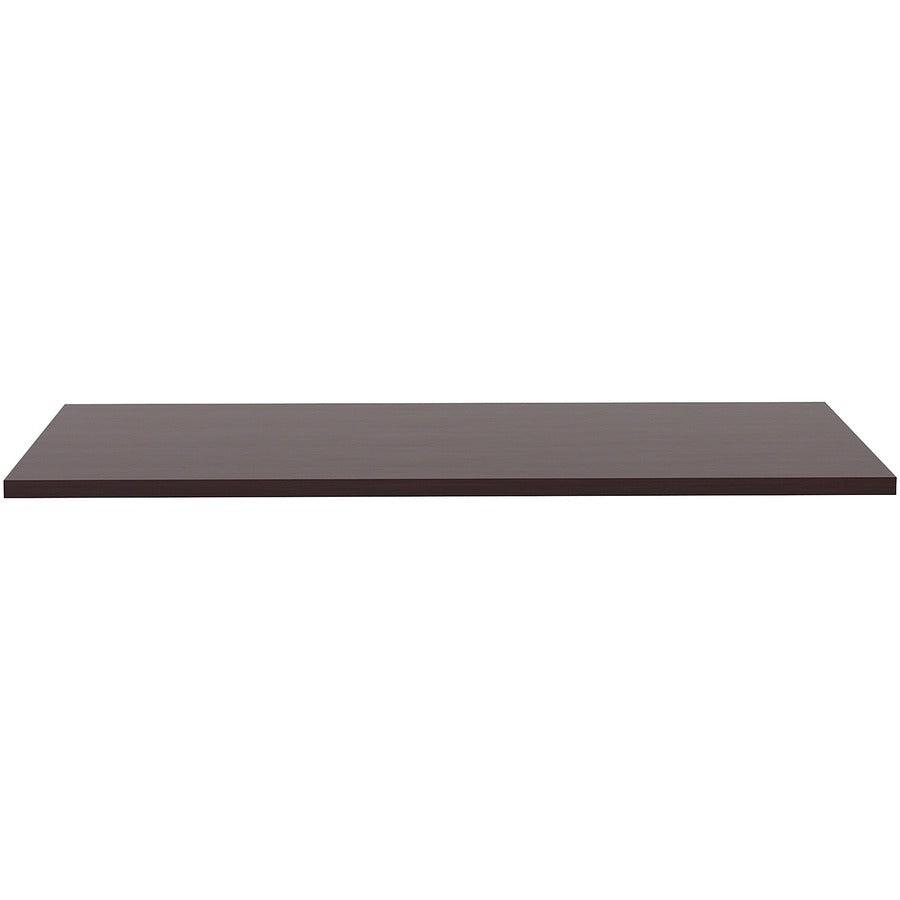 Lorell Training Tabletop - Espresso Rectangle, Laminated Top - Adjustable Height - 1 Each