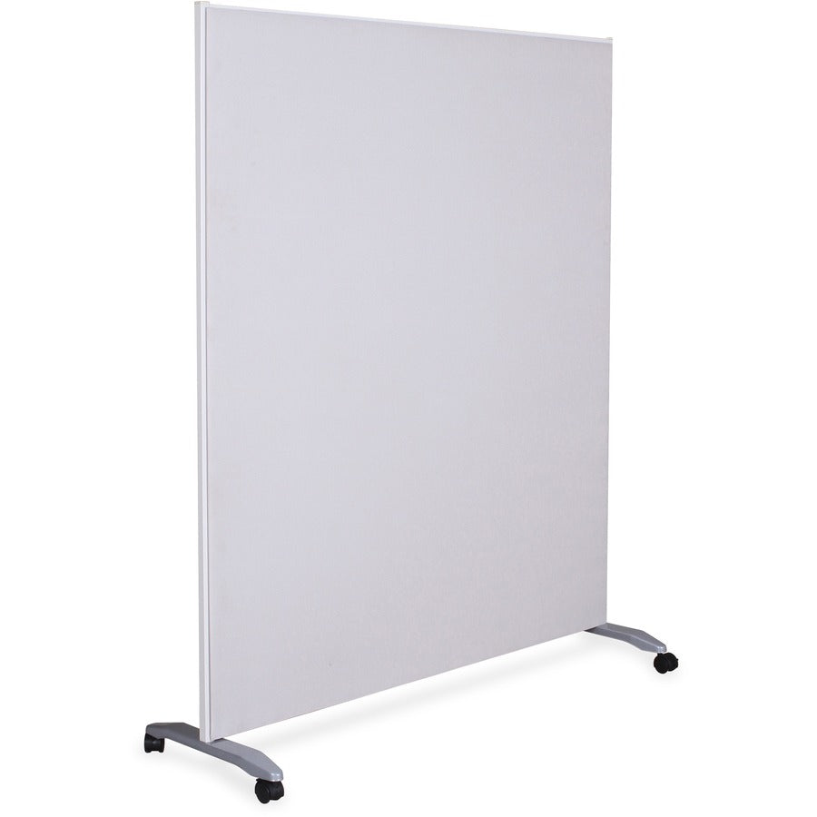Lorell Mobile T-Foot Set With Casters - 2.40" Width x 1.50" Depth x 17.80" Height - Metal - Silver - 2 / Set