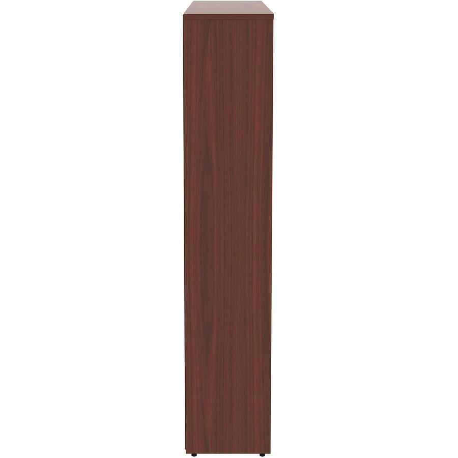 Lorell Laminate Bookcase - Rectangle - 0.7" Thickness Shelf, 60" Height x 36" Width x 12" Depth - 5 Shelve(s) - 4 Adjust