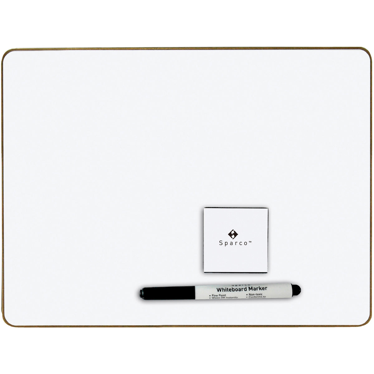 Sparco Dry-erase Board Kit with 12 Sets - 12" (1 ft) Width x 9" (0.8 ft) Height - White Surface - Magnetic - 1 Box