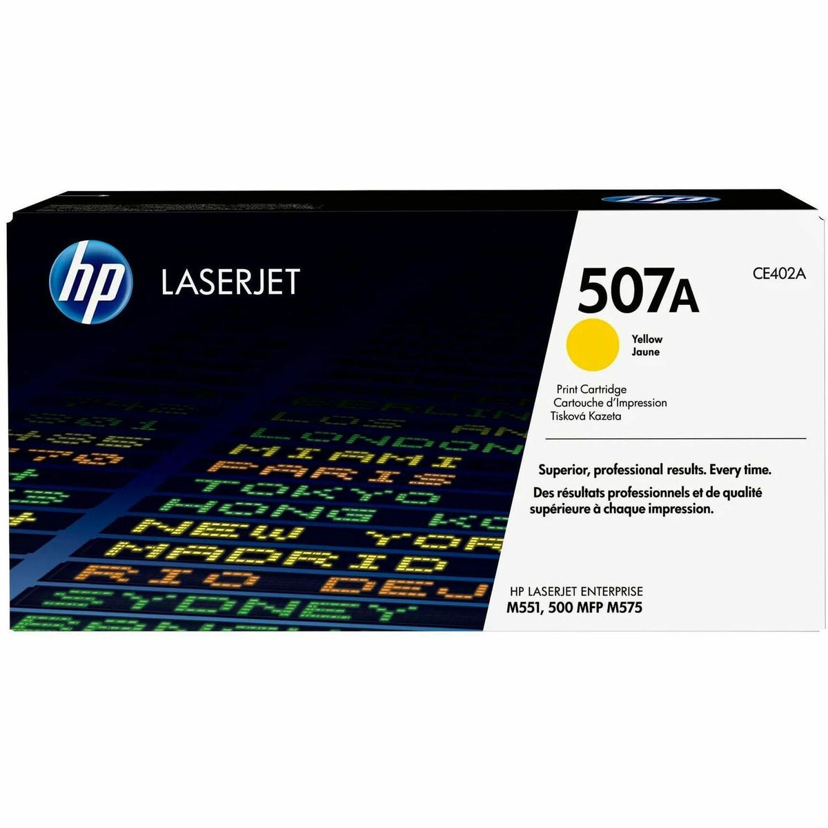 HP 507A Original Laser Toner Cartridge - Single Pack - Yellow - 1 Each - 6000 Pages