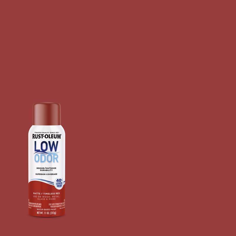 Rust-Oleum Low Odor Matte Timeless Red Spray Paint 11 oz