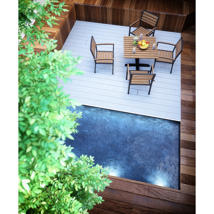 KFI Eveleen Outdoor Seating - Synthetic Polymer Seat Material - Synthetic Polymer Back Material - Aluminum Frame Materia