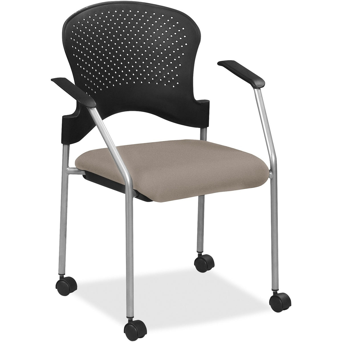 Eurotech Breeze Chair with Casters - Stratus Seat Color - Vinyl Seat Material - Plastic Back Material - Gray Frame Color