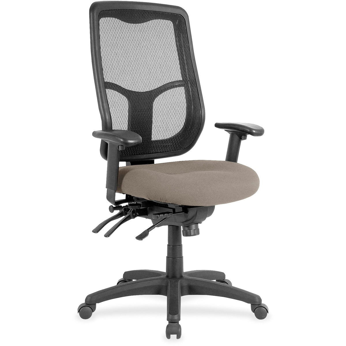 Eurotech Executive Chair - Fabric Seat Material - High Back - Dillon Stratus - Vinyl - 1 Each