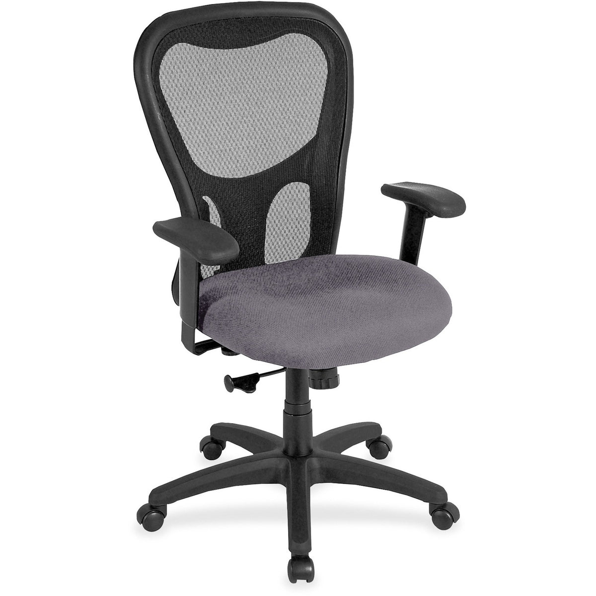 Eurotech Apollo Synchro High Back Chair - Carbon Seat Color - Fabric, Vinyl Seat Material - High Back - 5-star Base - Ca