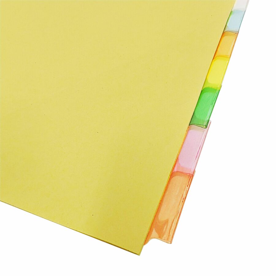 Business Source Insertable Tab Ring Binder Indexes - 8 Blank Tab(s) - 1.50" Tab Width - 8.5" Divider Width x 11" Divider