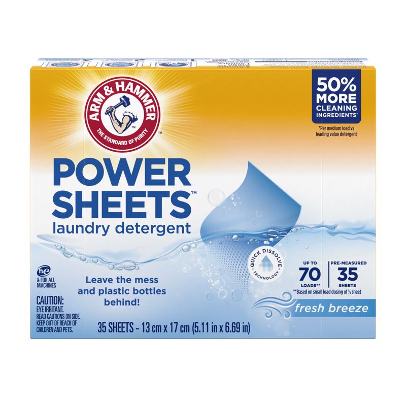 Arm & Hammer Refreshing Breeze Scent Detergent Sheets 35 pk