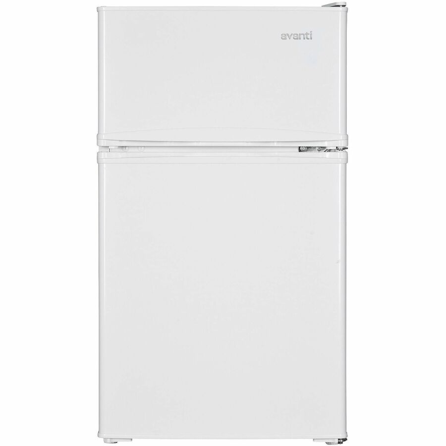 Avanti RA31B0W 3.1 Cubic Foot 2-door Compact Refrigerator - 3.10 ft³ - Auto-defrost - Top Mount - Auto-defrost - Reversi