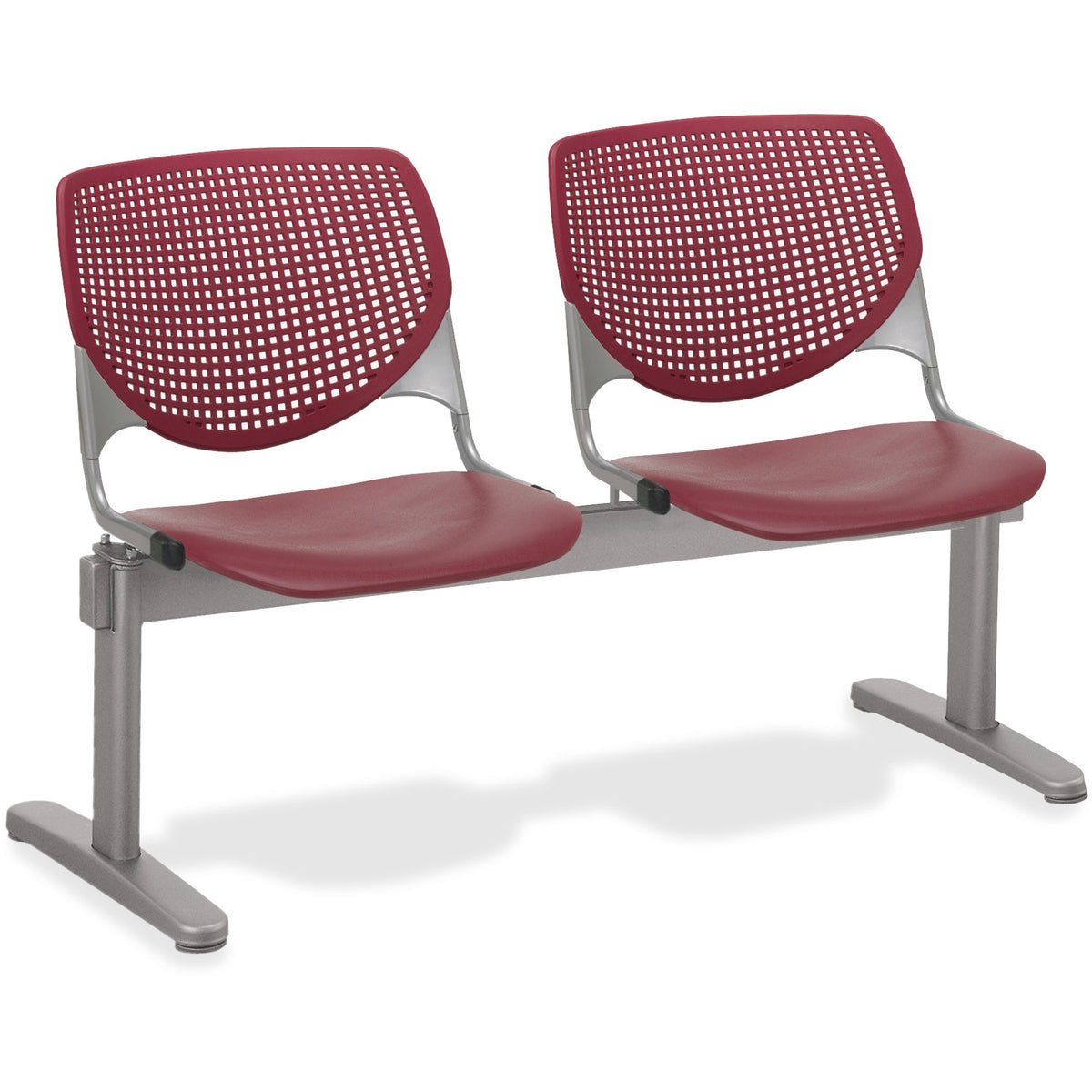 KFI KOOL 2 Seat Beam - Polypropylene Seat Material - Polypropylene Back Material - Powder Coated Silver Frame Color - St
