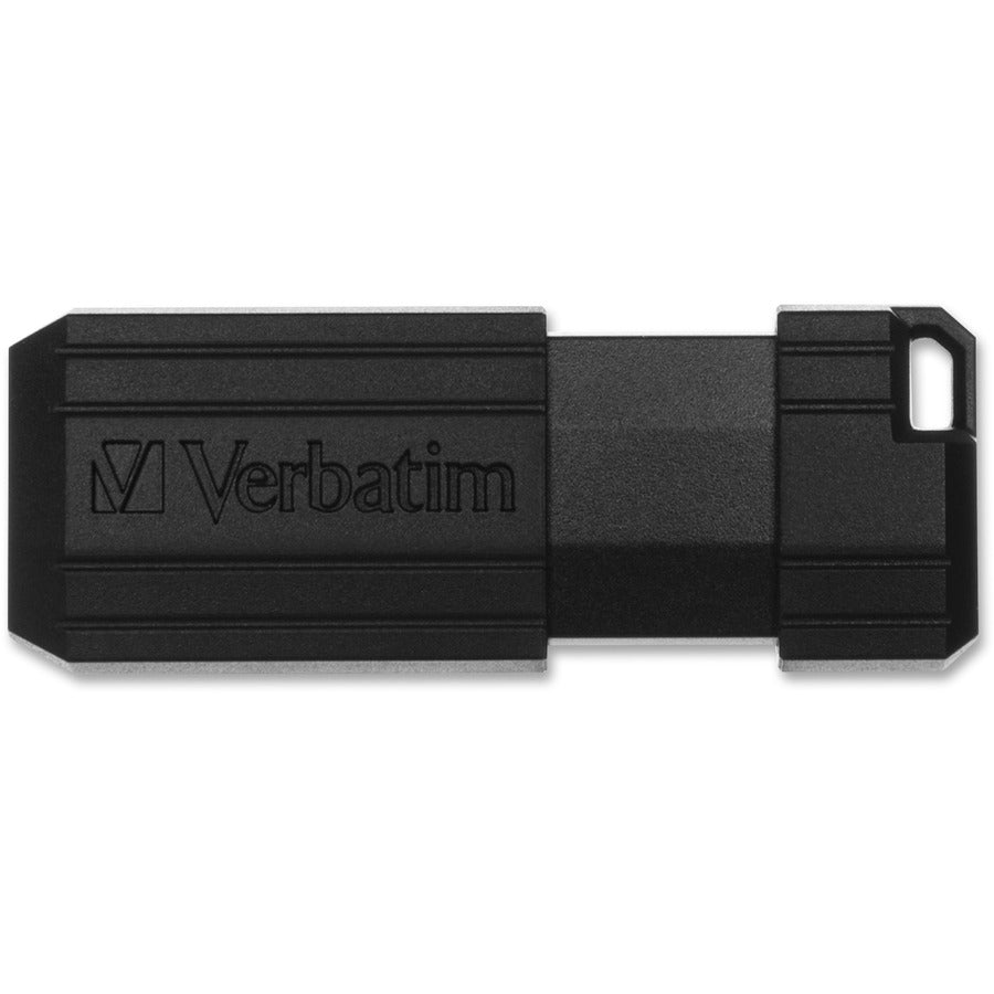 Verbatim PinStripe USB Flash Drives - 8 GB - USB 2.0 - Black - 5 / Bundle