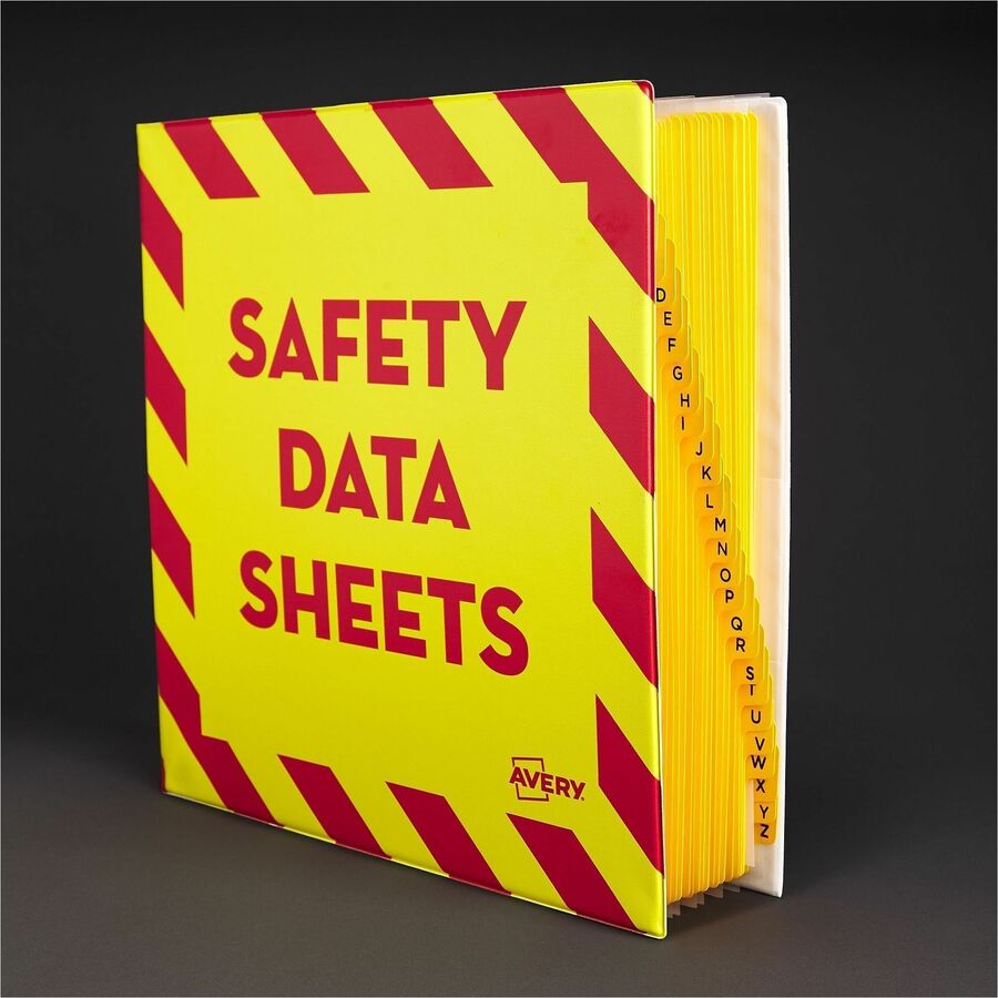 Avery® 3" Heavy-Duty Industrial SDS Binder - One-Touch Rings - 3" Binder Capacity - Letter - 8 1/2" x 11" Sheet Size - 6