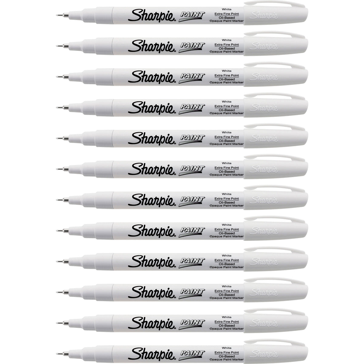 Sharpie Extra Fine Oil-Based Paint Markers - White Ink - Oil Based - 2 / Bundle