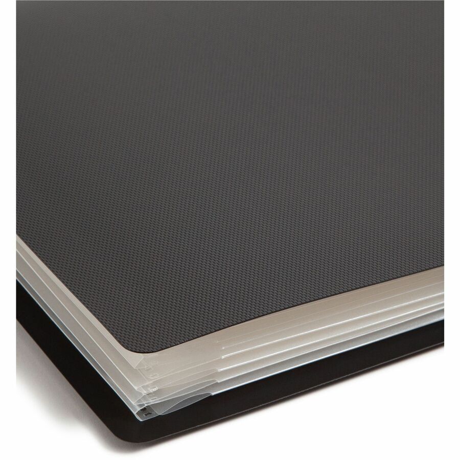 Smead Organized Up Letter Organizer Folder - 8 1/2" x 11" - 50 Sheets Capacity - 8 Pocket - Black - 1 Each