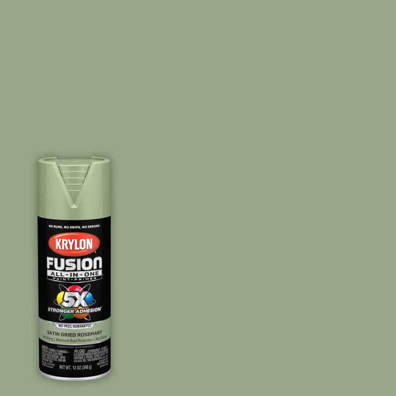 Krylon Fusion All-In-One Satin Dried Rosemary All-In-One Spray Paint 12 oz