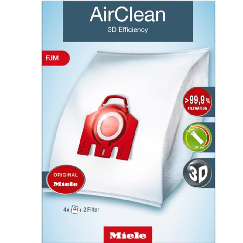 Miele FJM AirClean Canister Vacuum Bags For Compact C1, Compact C2 and Complete C1 Canister Vacuums
