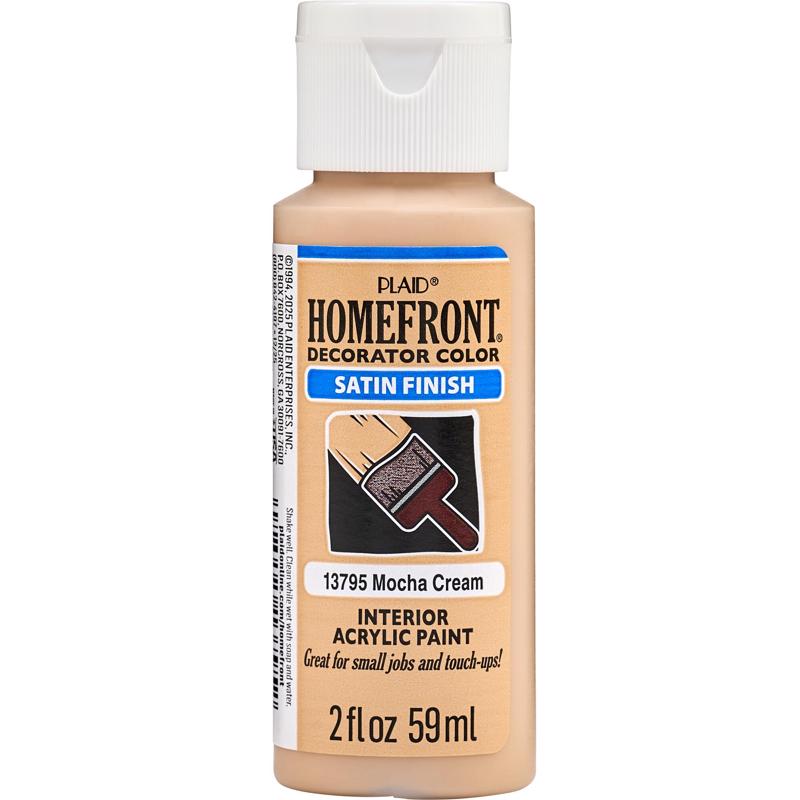 Homefront Satin Mocha Cream Craft Paint Interior 2 oz
