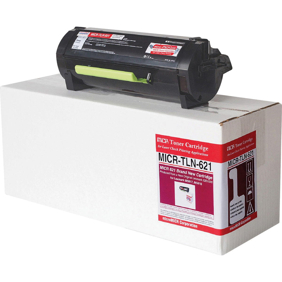 microMICR TLN-621 MICR Laser Toner Cartridge 53B1000 - Black - 1 Each - 20000 Pages